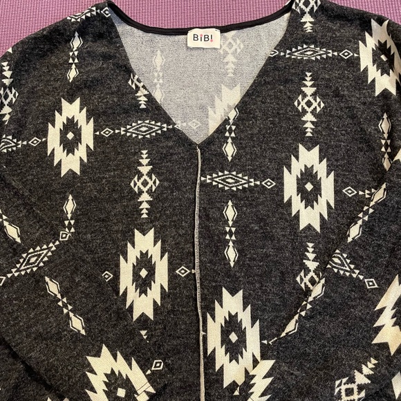 Brushed Aztec Print Sweater - Picture 4 of 6